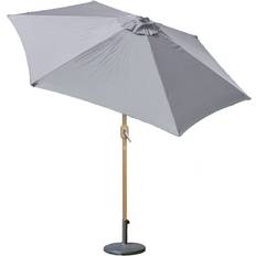 Gardenkraft 2.7m Outdoor Parasols with Wooden Effect Pole