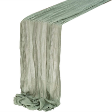 Tablecloths on sale Exogio Cheesecloth Table Runner Boho Gauze 4 Pcs Tablecloth Green