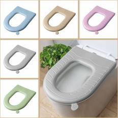 Pink Toilet Seats Zeuxo Waterproof Soft Toilet Seat Cover Mat