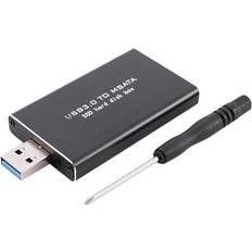 Tlily MSATA to USB USB 3.0 to MSATA SSD Enclosure