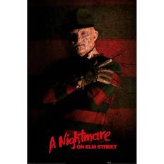 Black Posters Nightmare On Elm Street Freddy Krueger 91.5 cm x Black/Red Poster
