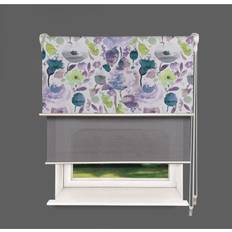 Lister Cartwright Floral Double Blackout Roller Blind Privacy Shades 60 cm Width x 140 cm