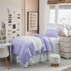 Oversized Comforter Set Twin XL Bed Linen Purple