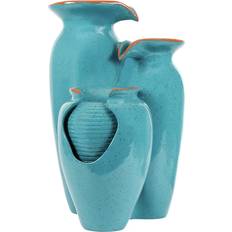 Fountains Streetwize Streetwize Garden Azure Grecian Pots Solar Water Feature