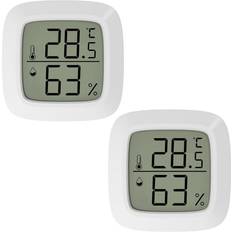Thermometers & Weather Stations Maxpower 2 Pcs Mini Indoor Digital Hygrometer Thermometer