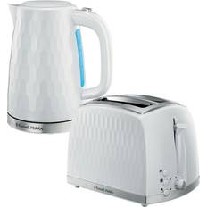 White Toasters Russell Hobbs Honeycomb 2 Slice Toaster & Kettle Set