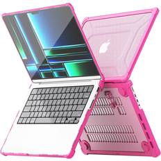 TechGear Protective Snap-On Tough Hard Shell Cover with Kick Stand for MacBook Pro 14 Inch 2023/2022/2021