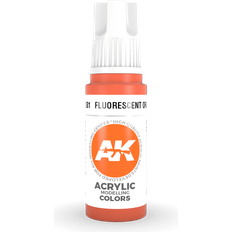 AK Interactive Fluorescent Orange 17ml 3rd Gen Acrylic Model Paint