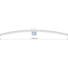 Viskerblad Flat 5.63176 600mm Rammeløs