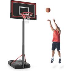 Portable Basketball Hoop with 44 Inch Shatterproof Backboard and Wheels