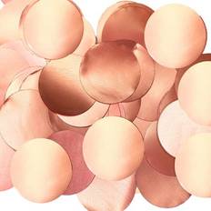 Rose Gold Confetti Oaktree Pearl Rose Gold 25Mm Giant Round Foil Table Confetti 50 Grams