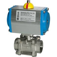 Magnetventile Riegler Kugelhahn 2 Wege Edelstahl mit Stellantrieb Rp 1/2