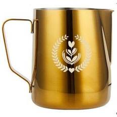 Titanium Coffee Makers Dechoicelife A-Titanium Gold Logo 600ml 304 Stainless Steel Motta Milk Jug Frother