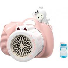Bubble Blowing Maxpower Pink Automatic Bubble Blower Soap Water Bubbles Maker Gun