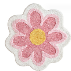 Bathroom Accessories Exogio Flower Bathroom Rugs Mat 2.6Ft