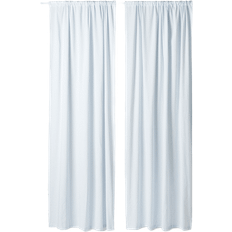 Gardiner & Tillbehör Åhléns Home Randig Gardin EMMY 130x250 cm 2-pack Blå