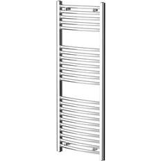 Heated Towel Rails Wholesale Domestic Columbus Chrome 1200mm x 500mm Curved Heated Towel Rail Chrome