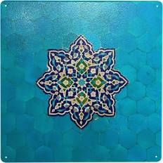 Ceramic Wall Decor WHIBOS Metal Tin Sign 12x12 in Décor Wall Decor