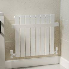 Heated Towel Rails Mojave Horizontal Single Panel Radiator with Heated Towel Bar 600 x 604mm White