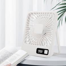 Q3 Desk Fan Portable Fan Digital Display 5 Wind Speeds Adjustable L9I5