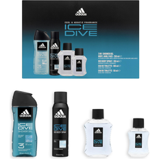 Adidas Gift Boxes adidas Ice Dive Perfume Set 100ml 50ml EDT 50ml EDT 150ml Deo 250ml Gel