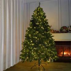 Abrihome Pre-lit Lighted Artificial 7FT Green Christmas Tree
