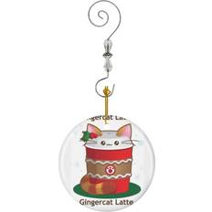 Brown Christmas Tree Ornaments Famgem Purrista Pawfee Cute Coffee Cat-5738 Christmas Tree Ornament
