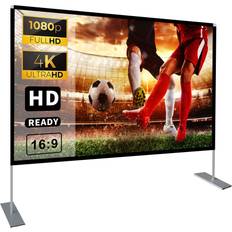 Projector Screens Towond Projector Screen with Stand 100 Inch 16:9 HD 4K