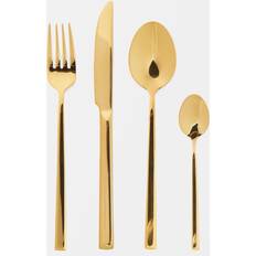 Guld Bestickset Åhléns Home Blankt SOFI 16 Delar Bestick Guld Bestickset