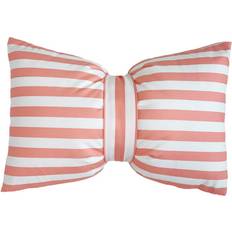 Ancoree Polka Dot Throw Pillow Covers Soft Stripe Bow Velvet Cushion Cover Pink
