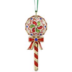 Red Christmas Tree Ornaments Swarovski Holiday Cheers Dulcis Lollipop - Red Christmas Tree Ornament