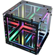 Kidzbuzz 3D Cube Infinity 30cm Crafted with Metal and Elegant Glass Table Lamp