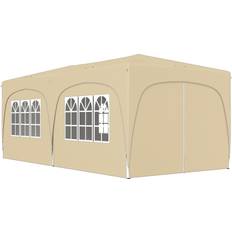 Trädgård & Utemiljö OutSunny Pop-up Paviljong Med Sidoväggar 3 x 6 m Beige