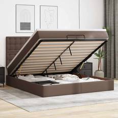 Bed Packages vidaXL Ottoman Bed with Mattresses 180x200 cm Black