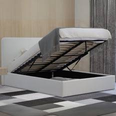 Home Source Ottoman King Size 5ft Storage Gas Lift Boucle Frame Bed