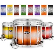 Pearl CarbonCore Varsity FFX Marching Snare Drum Burst Finish 14 x 12 in Orange Silver #978