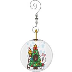 Brown Christmas Tree Ornaments Famgem Adorable Brown Bear And Cony Ornaments Ceramic Charm with Hook Christmas Tree Ornament