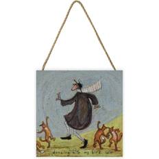 Black Wall Decor Sam Toft Dancing With My Bird Wooden Plaque One Size Black Wall Decor