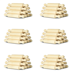Wood Rolling Pins Exogio 6X Wooden Mini 6 Inches Rolling Pin