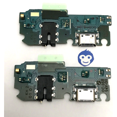 Laddningsportar Samsung Genuine Galaxy A12 Nacho A127 Charger USB Mic Board Dock