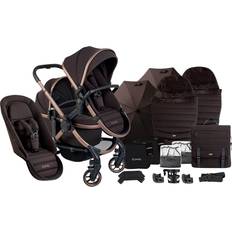 iCandy Peach 7 Double Pushchair and Carrycot with Accessories Bundle