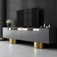 Mediabänk 180cm Skye Decor Bohem 180 cm Guld Antracit TV-bänk