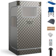 Sauna Heaters Costway Portable Steam Sauna with 3L Steam Generator