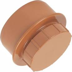 Sewer FloPlast Underground Drain Screwed Access Cap 110mm