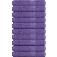 vidaXL Bastuhanddukar 10 st Lila 80 x 200 cm