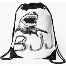 Famgem Drawstring Bag BJJ Shark Jiu Jitsu Sport Gym Shoe Backpack