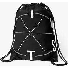 White Gymsacks Famgem Drawstring Bag Jiu Jitsu BJJ Circle - White Light