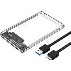 Aihontai 2.5 Inch Transparent HDD SSD Case SATA III To USB 3.0 Hard Drive
