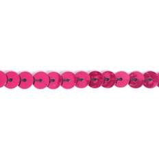 6mm Flat Strung Sequins Trim Burgundy