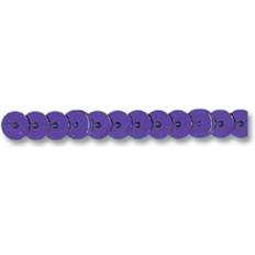 Purple DIY Trimits 6mm Flat Strung Sequins Trim Purple